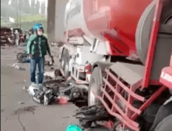 Truk Tangki Pertamina Menabrak dan Melindas 12 Kendaraan, 11 Meninggal Dunia