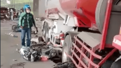 Truk Tangki Pertamina Menabrak dan Melindas 12 Kendaraan, 11 Meninggal Dunia