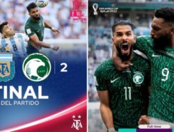 Argentina Dipecundang Arab Saudi 1-2, Padahal Tim Tango Gol Duluan