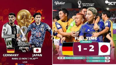 Jepang Kalahkan Jerman