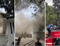 Gedung Bapelitbang di Komplek Balaikota Bandung Terbakar
