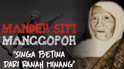 Siti Manggopoh, Singa Betina, Bertempur sambil Susui Anak