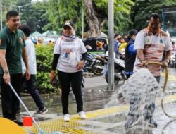 Tim Gabungan Pasukan Pelangi Geruduk Kawasan di sekitar Stasiun Tenabang