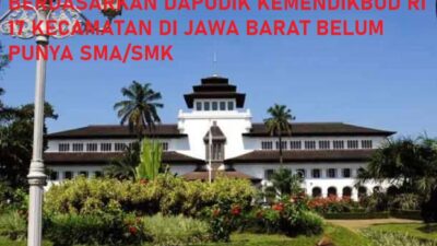 Bappeda Mencatat 17 Kecamatan di Jabar Belum Memiliki SMA/SMK