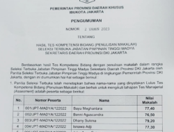 Hasil Tes Calon Sekda DKI Jakarta Bocor ke Publik, Yang Nilai Rapor Paling Bagus Ini