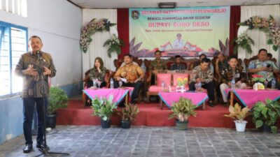 Pastikan Bayan Teraliri Air Bendungan Bener, Bupati Purworejo Saba Desa