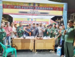 Danramil Senen Kunjungi Posko Ramadhan Taman Mencos, Dekot Jakpus Dorong Ini