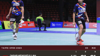 Indonesia Loloskan Empat Wakilnya di Perempat Final Taipei Open 2023