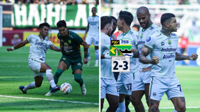 Persib Berhasil Curi Kemenangan 3-2 atas Persebaya