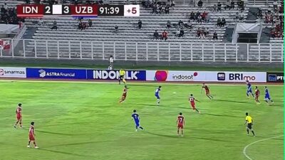 Timnas U20 Indonesia Kalah 2-3 dari Uzbekistan di Stadion Madya Senayan