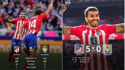 Atletico Madrid Pesta Gol saat Menjamu Las Palmas