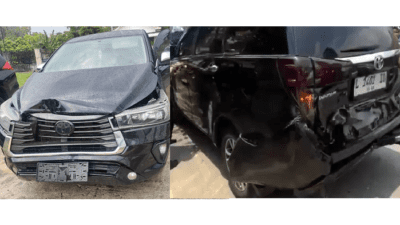 Iring-iringan Mobil Anies Kecelakaan Beruntung, Semua Selamat, Empat Mobil Ringsek