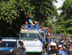 Pesta Kota Biak Rayakan Sukses PSBS Naik Ke Liga 1