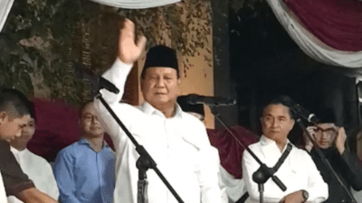 KPU Tetapkan Prabowo-Gibran Pemenang Pilpres 2024, di Kertanegara IV Berkumandang Teriakan Ini