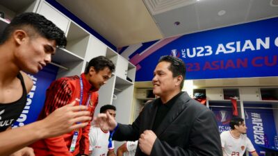 Apresiasi ErickThohir Garuda Muda Cetak Sejarah Baru
