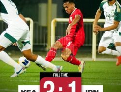 Laga Uji Coba Internasional, Indonesia U23 Kalah 3-1 dari Arab Saudi