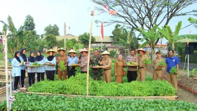 Dukung Ketahanan Pangan Nasional, Danlanud Husein Resmikan Lahan Pangan