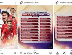 Indonesia U20 Bakal Tanding Melawan Argentina, Korea Selatan dan Thailand