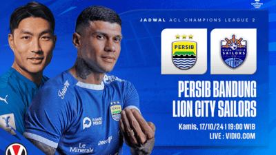 Lion City Sailor FC Lebih Unggul, Persib Tak Akan Memberikan Poin untuk Lawannya