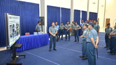 Aspers Kasal Tinjau Langsung Proses Penerimaan Prajurit TNI AL di Batam